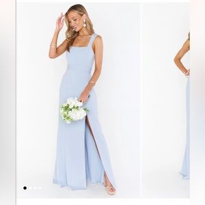 Show Me Your MuMu Paris Bridesmaid dress steel blue- size XS